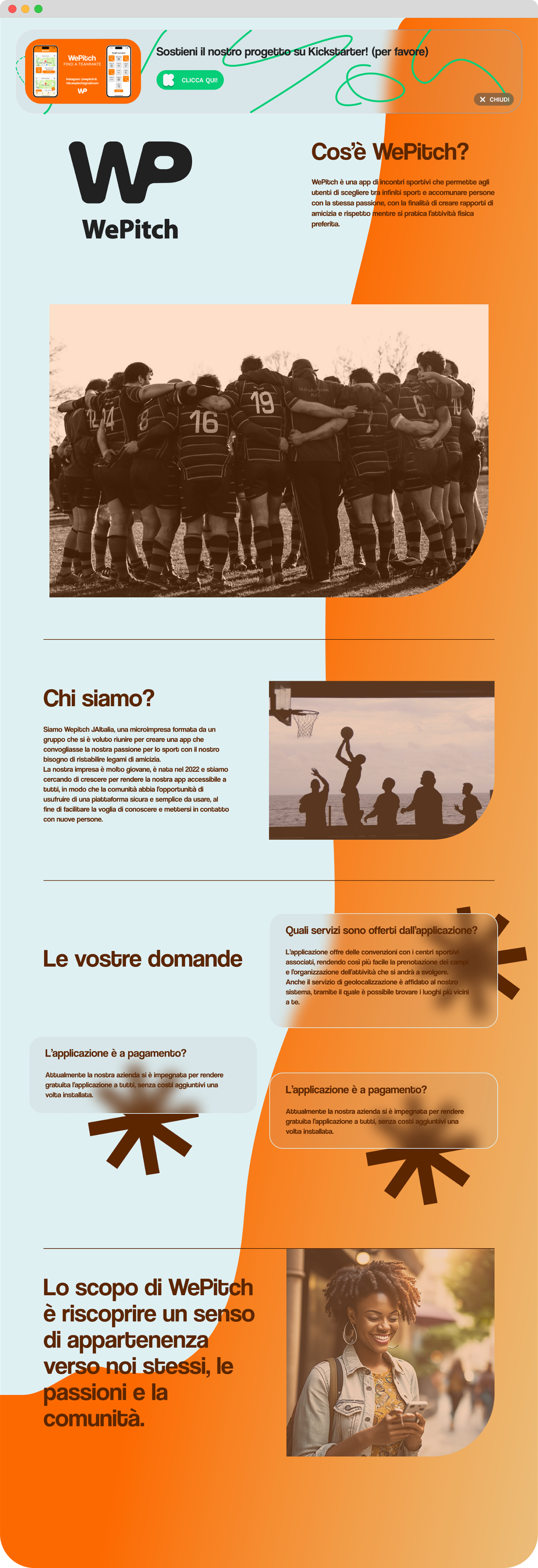 WePitch Website Design